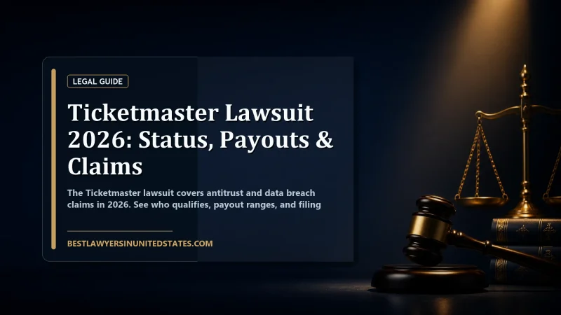Ticketmaster Lawsuit 2026: Status, Payouts & Claims featured legal article image
