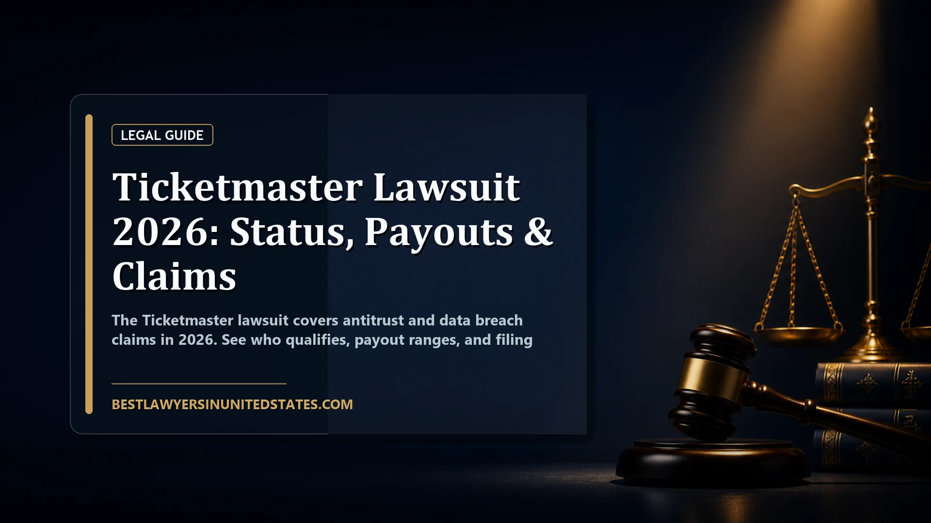 Ticketmaster Lawsuit 2026: Status, Payouts & Claims featured legal article image