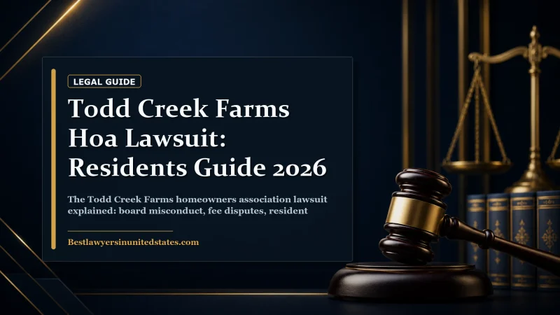 Todd Creek Farms HOA Lawsuit: Residents Guide 2026 featured legal article image