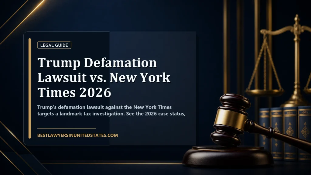 Trump Defamation Lawsuit vs. New York Times 2026 featured legal article image