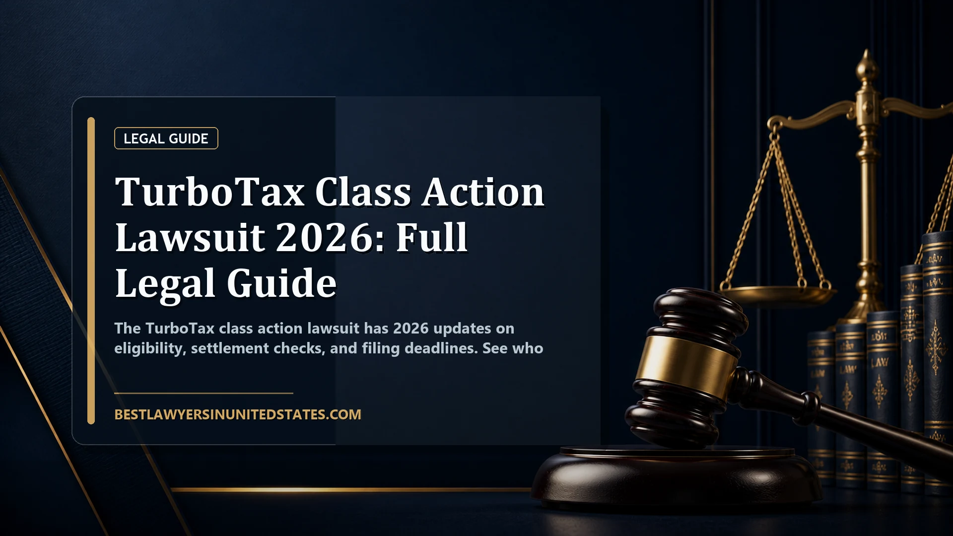 TurboTax Class Action Lawsuit 2026: Full Legal Guide featured legal article image