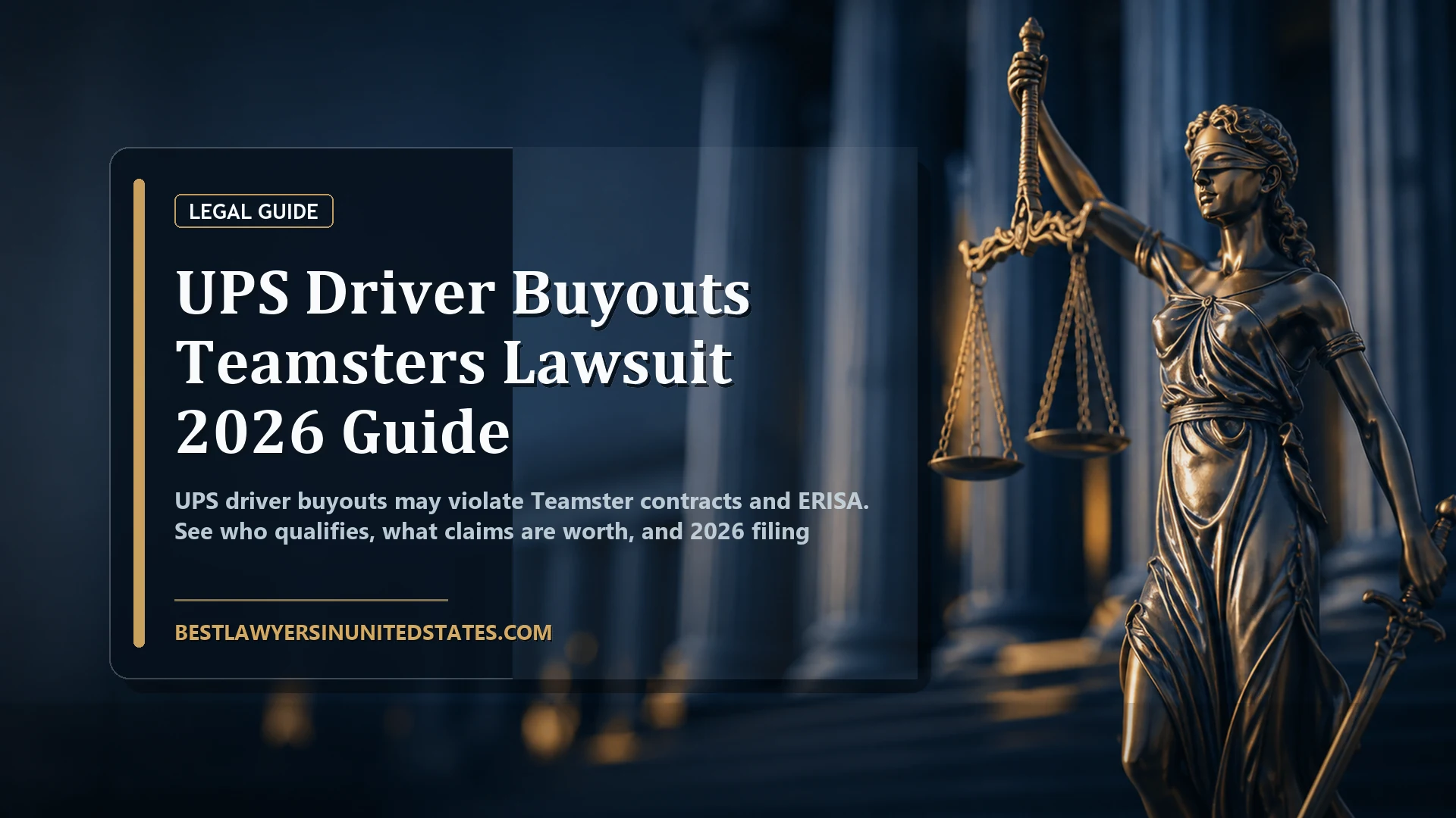 UPS Driver Buyouts Teamsters Lawsuit 2026 Guide featured legal article image