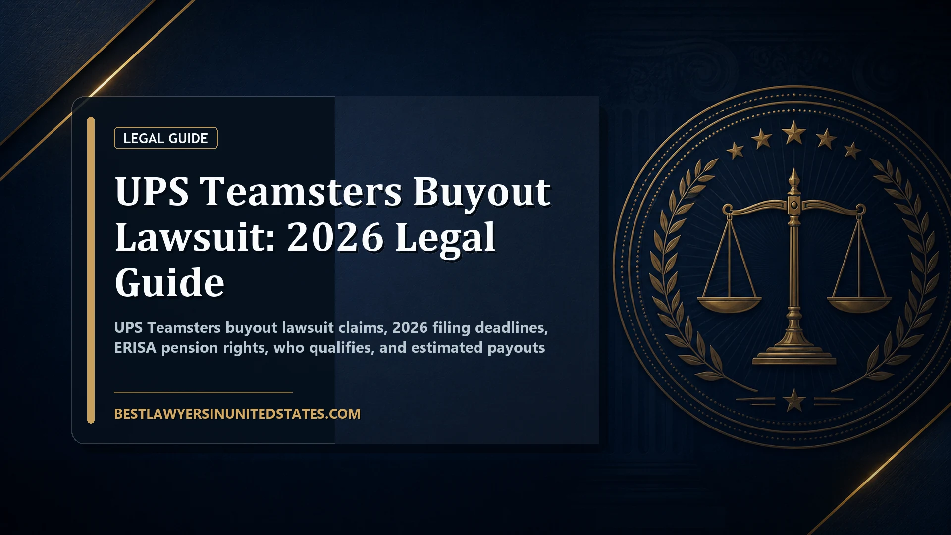 UPS Teamsters Buyout Lawsuit: 2026 Legal Guide featured legal article image