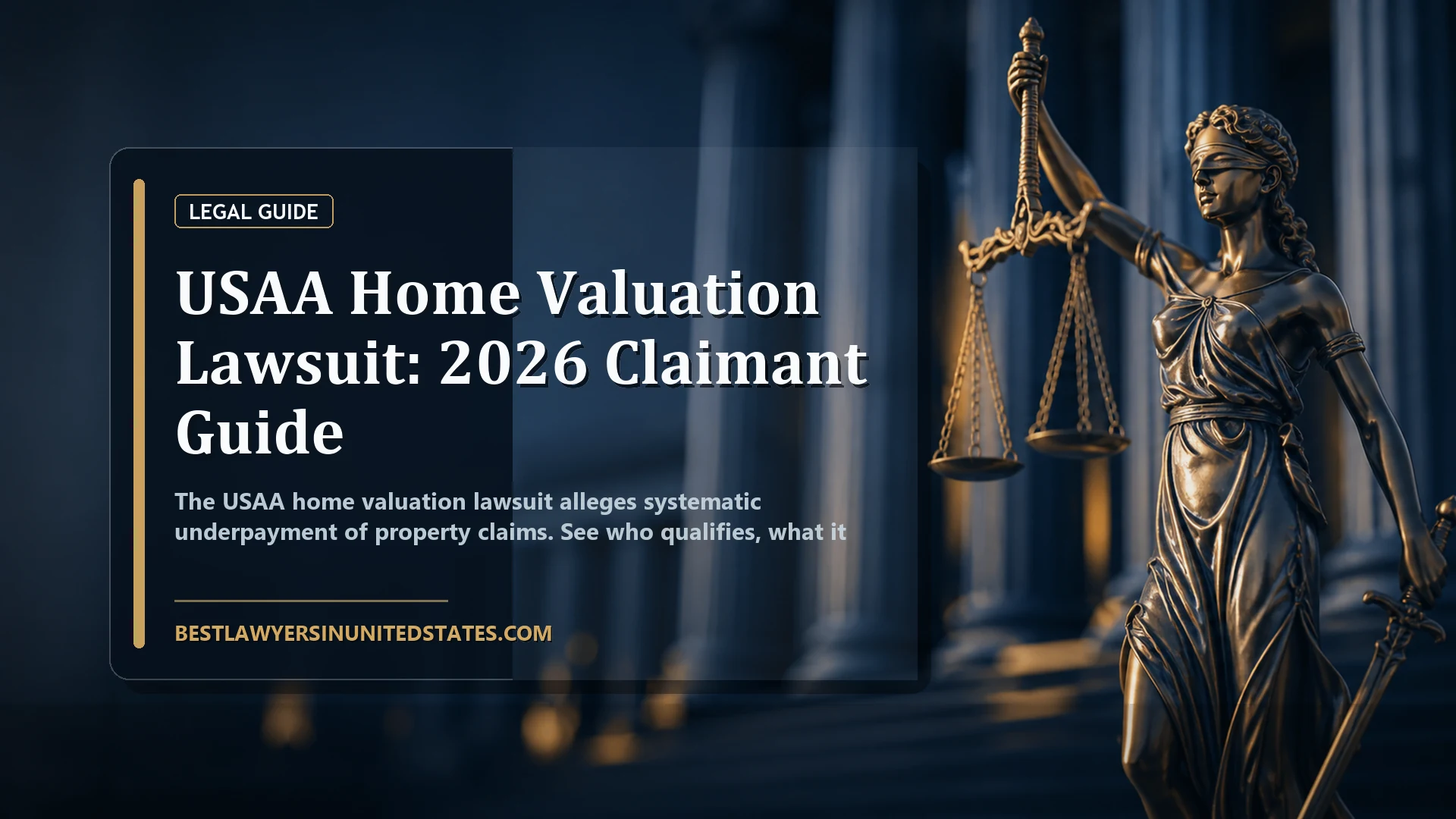 USAA Home Valuation Lawsuit: 2026 Claimant Guide featured legal article image
