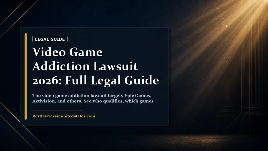 Video Game Addiction Lawsuit 2026: Full Legal Guide featured legal article image