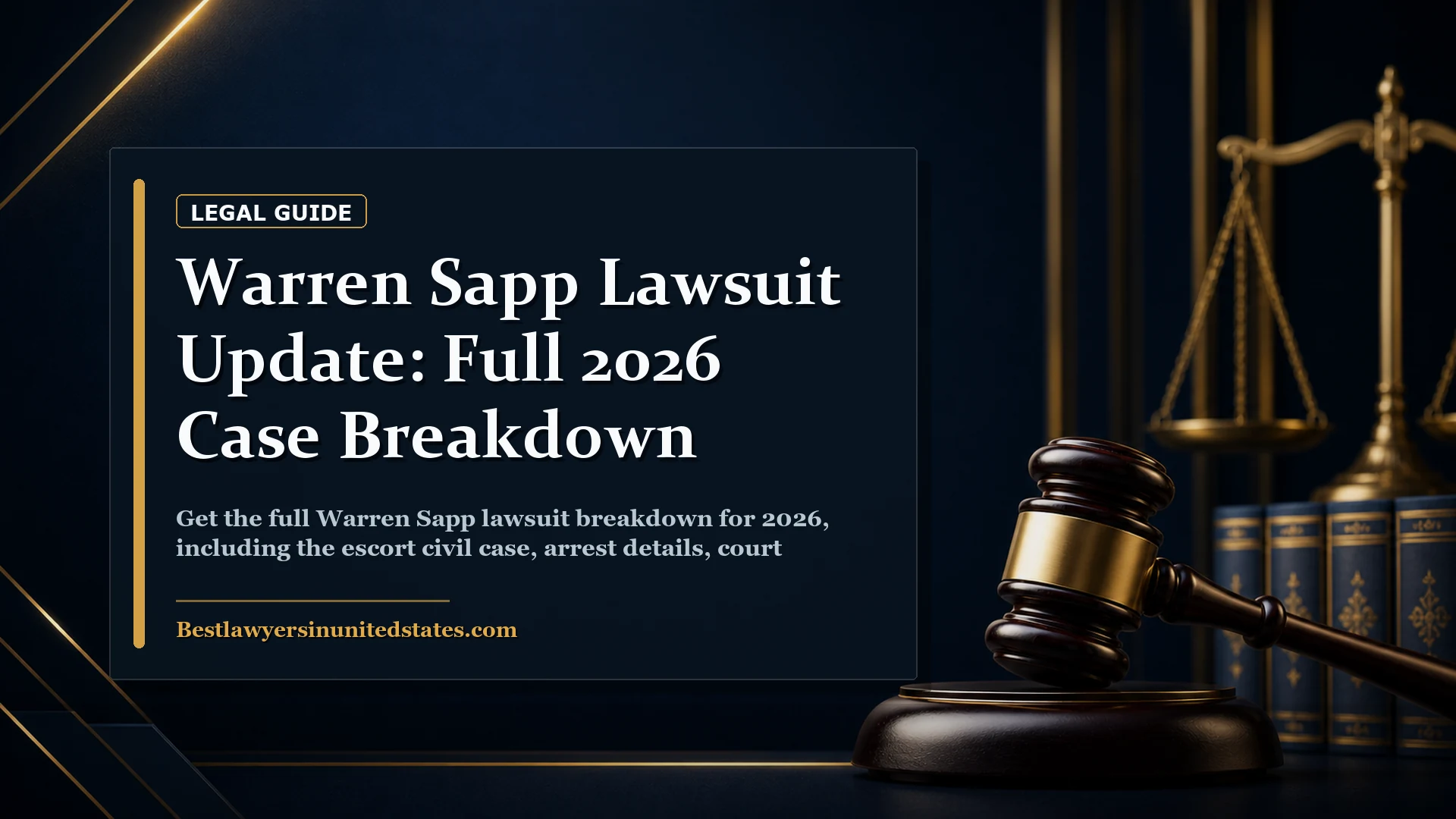 Warren Sapp Lawsuit Update: Full 2026 Case Breakdown featured legal article image