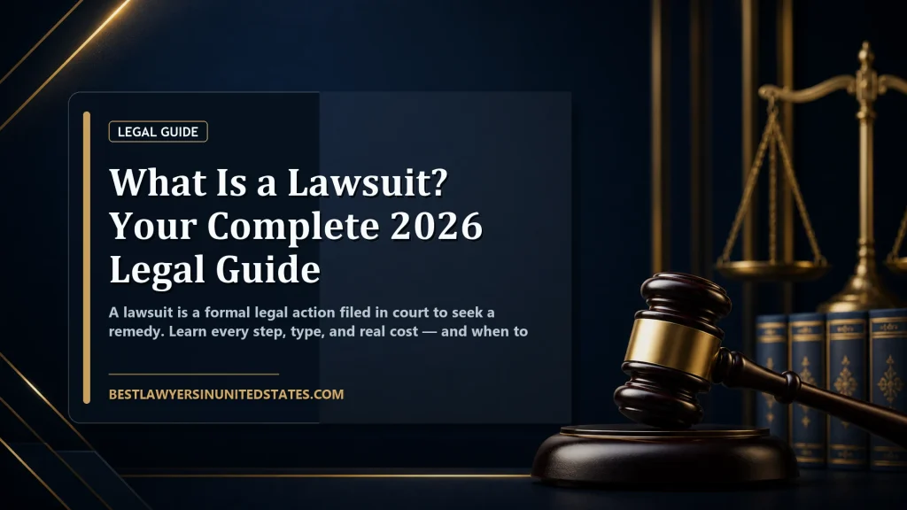 What Is a Lawsuit? Your Complete 2026 Legal Guide featured legal article image