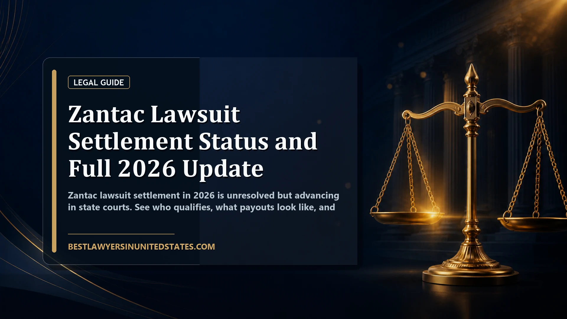 Zantac Lawsuit Settlement Status and Full 2026 Update featured legal article image