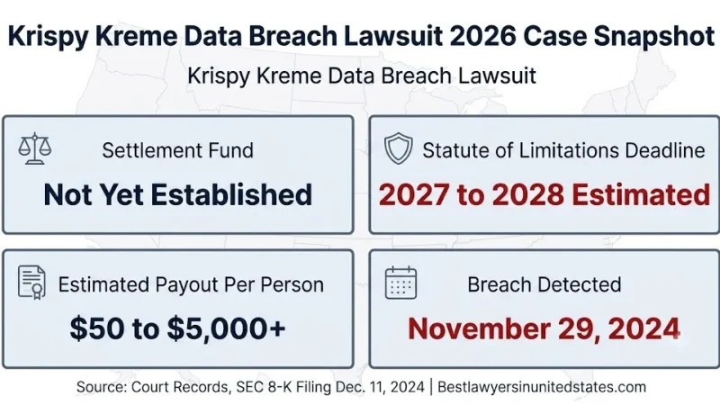 krispy kreme data breach lawsuit, krispy kreme data breach class action, krispy kreme data breach settlement, krispy kreme cyberattack 2024, krispy kreme data breach compensation
