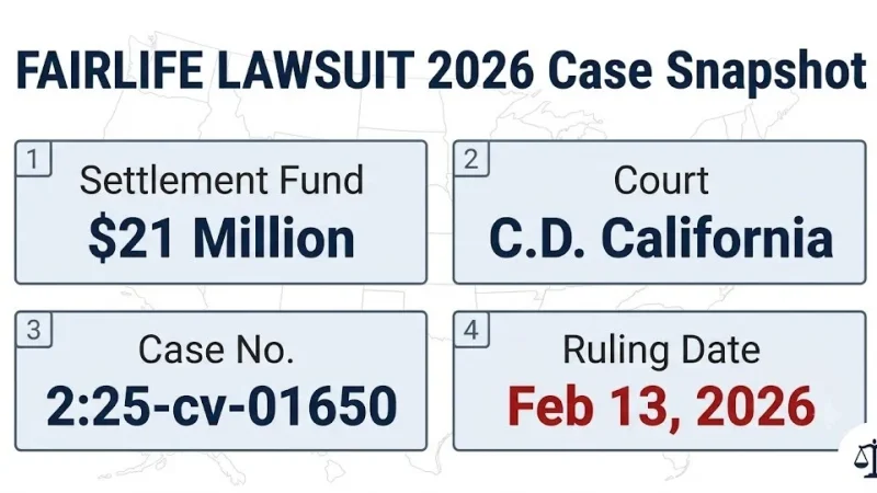 Fairlife lawsuit 2026 case snapshot: $21M settlement, Case No. 2:25-cv-01650, Feb 13, 2026 ruling